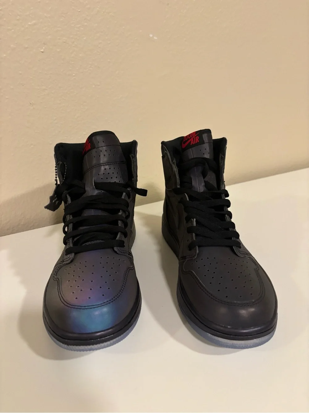 Jordan Black High-Top Sneakers with FEAR Tag